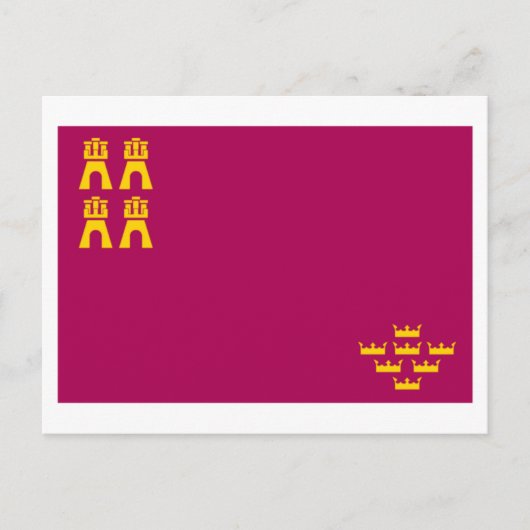 Carte Postale Drapeau de Murcie (Devant)