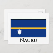 Carte Postale Drapeau de Nauru (Devant / Derrière)