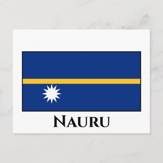 Carte Postale Drapeau de Nauru (Devant)