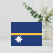 Carte Postale Drapeau de Nauru (Debout devant)