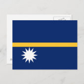 Carte Postale Drapeau de Nauru (Devant / Derrière)