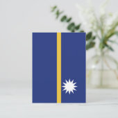 Carte Postale Drapeau de Nauru (Debout devant)