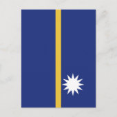 Carte Postale Drapeau de Nauru (Devant)