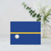 Carte Postale Drapeau de Nauruan, Drapeau de Nauru (Debout devant)
