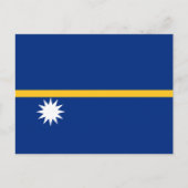 Carte Postale Drapeau de Nauruan, Drapeau de Nauru (Devant)