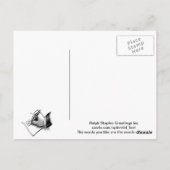 Carte Postale Drapeau de Nelson Mandela en afrique du sud (Dos)