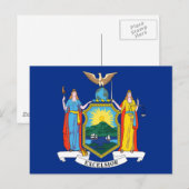 Carte Postale Drapeau de New York (Devant / Derrière)