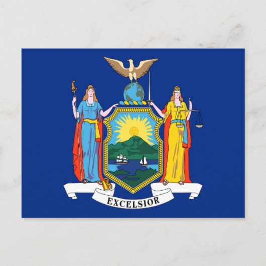 Carte Postale Drapeau de New York (Devant)