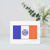 Carte Postale Drapeau de New York (Debout devant)