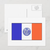 Carte Postale Drapeau de New York (Devant / Derrière)