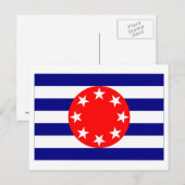 Carte Postale Drapeau de Ngarchelong (Devant / Derrière)
