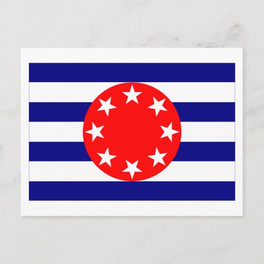 Carte Postale Drapeau de Ngarchelong (Devant)
