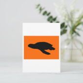 Carte Postale Drapeau de nidification de la tortue de mer (Debout devant)