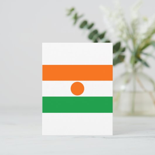 Carte Postale drapeau de niger (Debout devant)