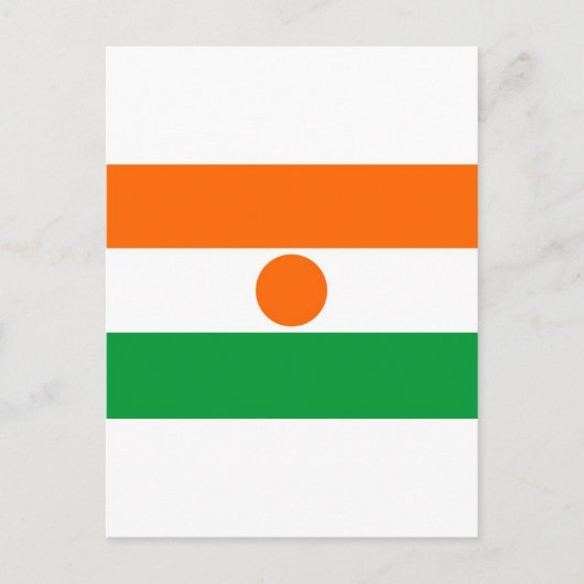 Carte Postale drapeau de niger (Devant)