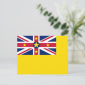 Carte Postale Drapeau de Niue (Debout devant)