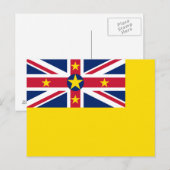 Carte Postale Drapeau de Niue (Devant / Derrière)