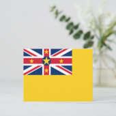 Carte Postale Drapeau de Niue (Debout devant)