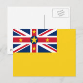 Carte Postale Drapeau de Niue (Devant / Derrière)