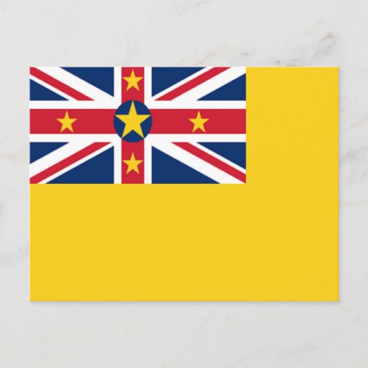 Carte Postale Drapeau de Niue (Devant)