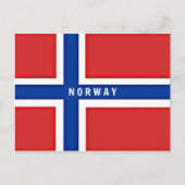 Carte Postale Drapeau de Norway (Devant)