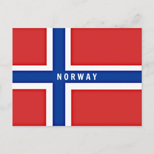 Carte Postale Drapeau de Norway (Devant)