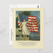 Carte Postale Drapeau de notre pays (Devant / Derrière)