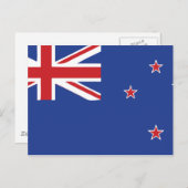 Carte Postale Drapeau de Nouvelle-Zélande (Devant / Derrière)