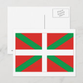 Carte Postale Drapeau de País Vasco (Euskadi) (Devant / Derrière)