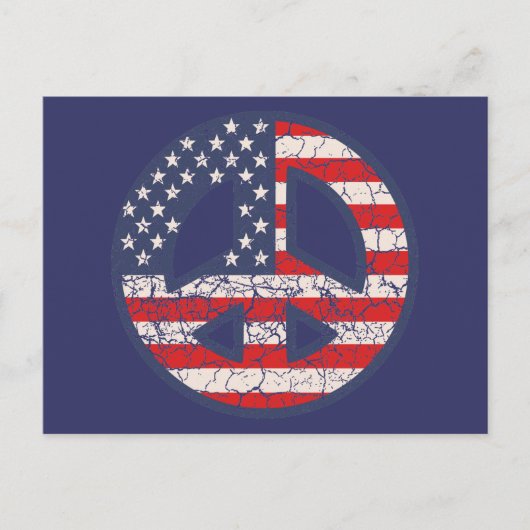 Carte Postale Drapeau de paix (Devant)