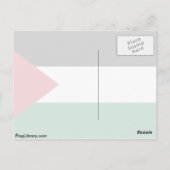 Carte Postale Drapeau de Palestine (Dos)