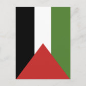 Carte Postale Drapeau de Palestine (Devant)