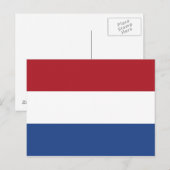 Carte Postale Drapeau de Pays-Bas Postcard (Devant / Derrière)