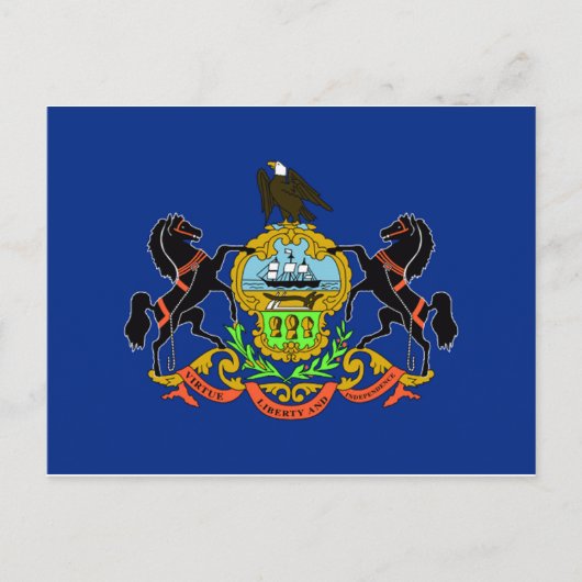Carte Postale Drapeau de Pennsylvanie (Devant)