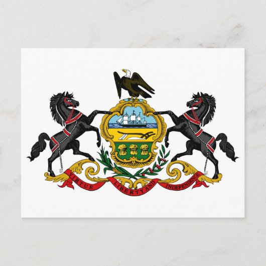 Carte Postale drapeau de Pennsylvanie (Devant)