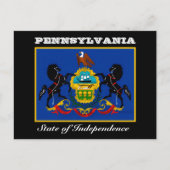Carte Postale Drapeau de Pennsylvanie (Devant)