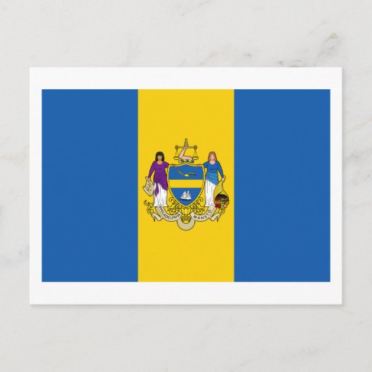 Carte Postale Drapeau de Philadelphie (Devant)