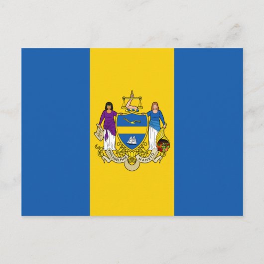 Carte Postale Drapeau de Philadelphie (Devant)