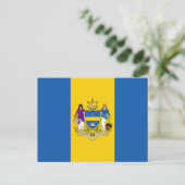 Carte Postale Drapeau de Philadelphie, Pennsylvanie (Debout devant)