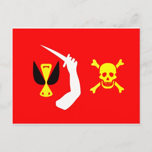 Carte Postale Drapeau de pirate Christopher Moody (Devant)