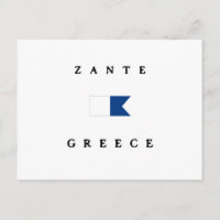 Drapeau de plongée Alpha de la Grèce Zante