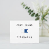 Carte Postale Drapeau de plongée Alpha Nicaragua (Debout devant)