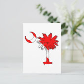 Carte Postale Drapeau de plongée Palmetto (Debout devant)