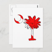 Carte Postale Drapeau de plongée Palmetto (Devant / Derrière)