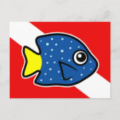 Carte Postale Drapeau de plongée Yellowtail Damselfish Drapeau (Devant)