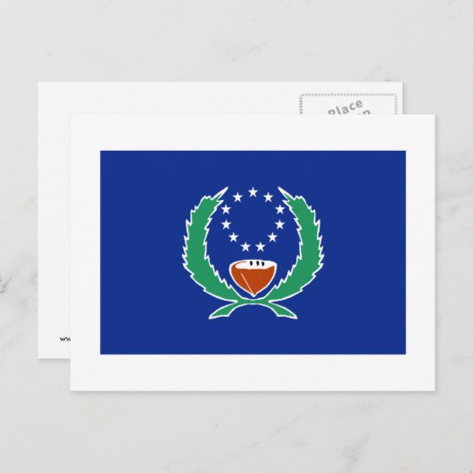 Carte Postale Drapeau de Pohnpei (Devant / Derrière)