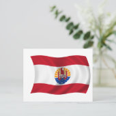 Carte Postale Drapeau de Polynésie française (Debout devant)
