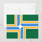 Carte Postale Drapeau de Portland (Oregon) (Devant / Derrière)