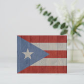 Carte Postale Drapeau de Porto Rico (Debout devant)