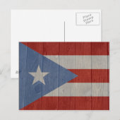 Carte Postale Drapeau de Porto Rico (Devant / Derrière)